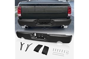 Auto Dynasty Rear Bumper Step Pad Compatible with 2009-2018 Dodge Ram 1500/2019-2024 Ram 1500 Classic, Protector Cover w/Lice