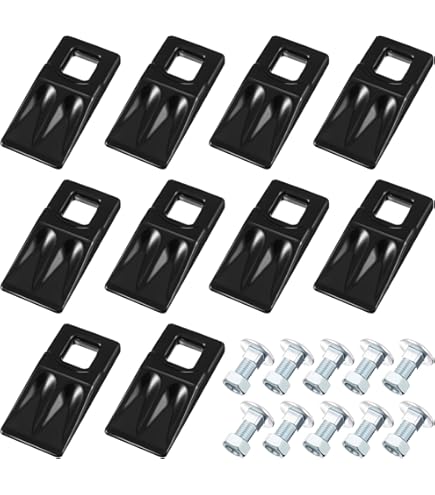 25 Pack Square Hole Auger Teeth With Hardware - SQ58-58PB & AT-5 Replacement
