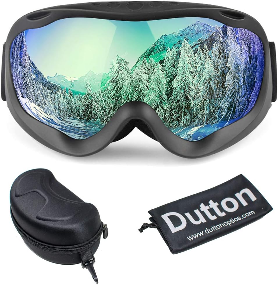 Occffy Skibrille Herren Damen Snowboard Brille Für Brillenträger OTG Anti-Nebel Winter Schneebrille UV-Schutz Kompatibler Helm Ski Goggles Für Skifahren Snowboard