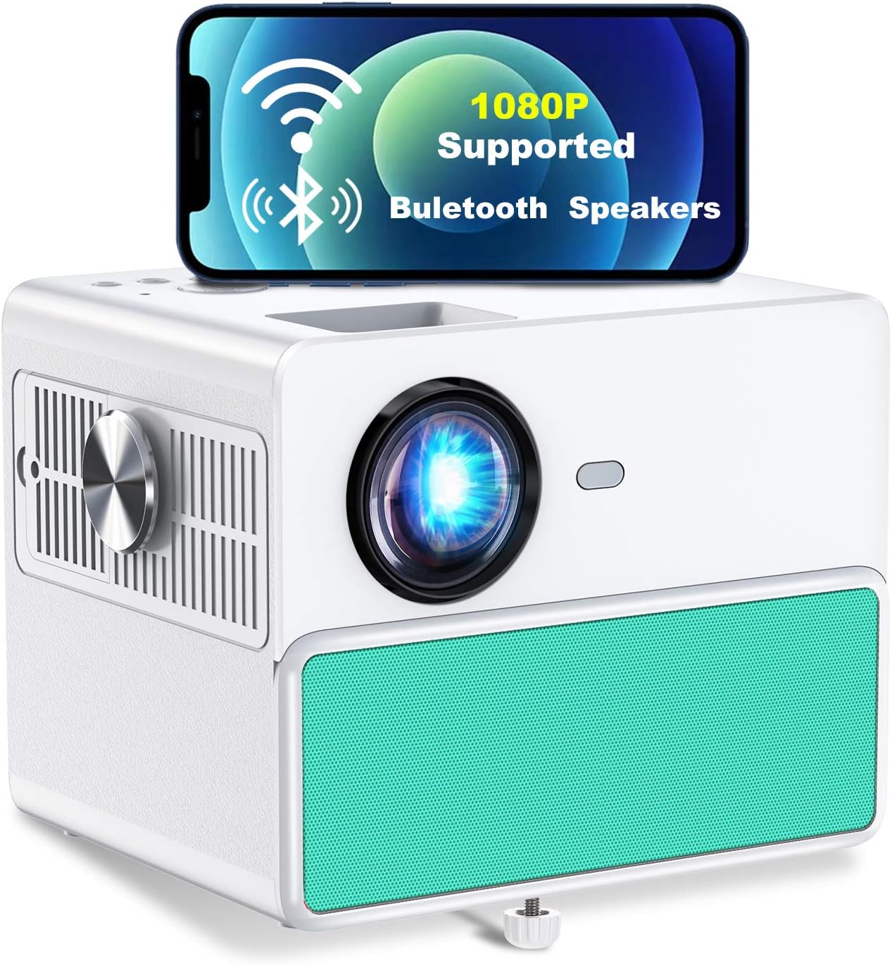 TOWOND 7000Lux Outdoor Projector for Movies, Mini Portable