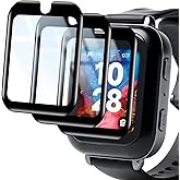 ottpluscase for Bark Watch Screen Protector, [3 Pack] Tempered Glass Screen Protector Overall Protection Anti-Scratch Touch Sensitive Ultra-Thin Lightweight for Bark Watch (3 Pack Clear)