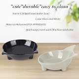 Cotill Cat Bowls Set of 3 Anti-Slip Grey Black White Multi-Purpose view 3