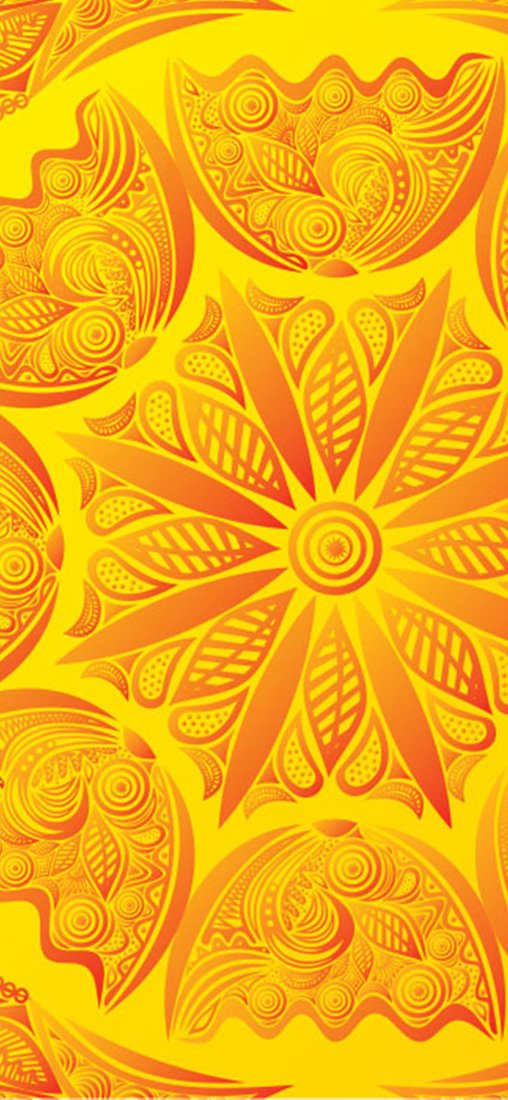 PeelitStickit Floral Abstract Pattern Roll, World Wallpaper, Wall Mural ID-045, vinyl