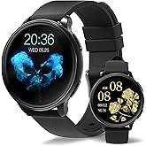 Blintok Smart Watch for Men Women Fitness Tracker with 100+ Sport Modes,Activity Trackers for iOS/Android Waterproof/Heart Rate/Sleep/Steps Monitor/Pedometer Monitor Monitor (Black)