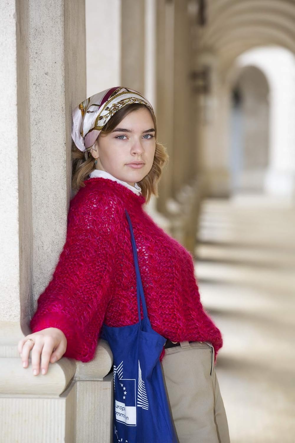 DesignEtte Knitting Kit Girl on Fire 100 Percent Mercerized Egyptian Cotton Superkid Mohair Silk and Shetland Wool Blend 2X 3X-Large Red/Pink No-s-2719 - Image 4