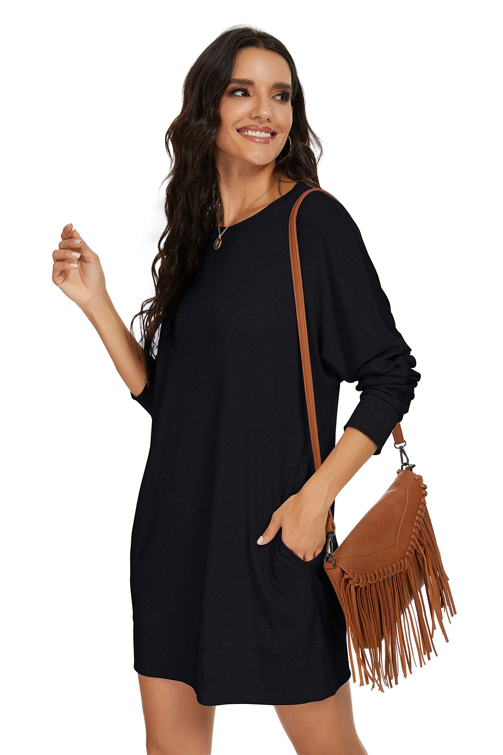PrinStory Womens Long Sleeve Dress