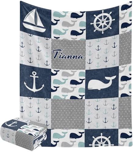 Personalized Name Blankets For Kids, Custom Baby Blanket...