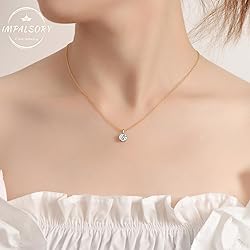 Impalsory Necklaces for Women, 18K Gold Plated