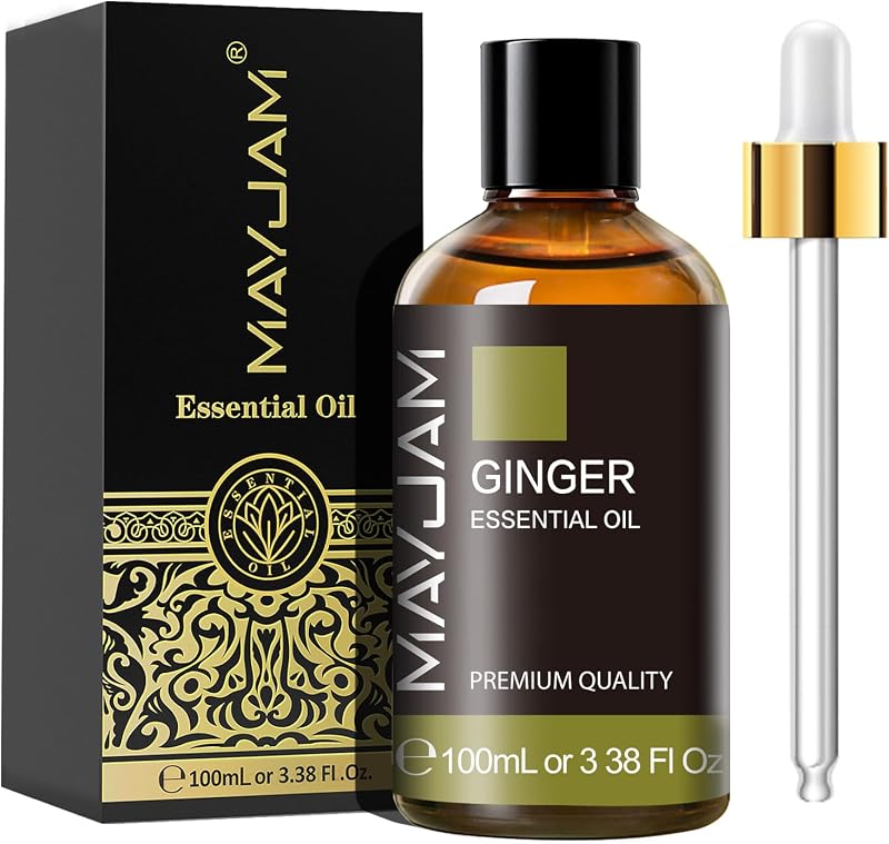 MAYJAM Ginger Essential Oils 100ML Ginger Oil for Diffuser Humidifier DIY