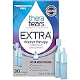 TheraTears Extra Dry Eye Therapy Preservative-Free Lubricating Eye Drops for Dry Eyes, 30 Single-Use Vials