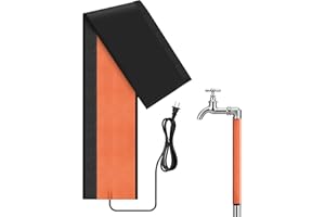40‘’ x 7‘’Pipe Heat Blanket for Winter Freeze Protection, Fits Pipes up to 1-1/4‘’ OD, Faucet Heating Blanket for Metal & Pla