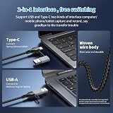 BLKing USB C to Ethernet Adapter 1000Mbps Gigabit LAN USB 3.0 Type C Mac Windows view 7
