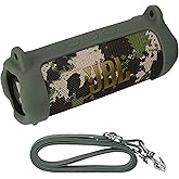 Peyyargo Silicone Cover Compatible with JBL Flip 7 Portable Waterproof and Drop-Proof Speaker (Green)