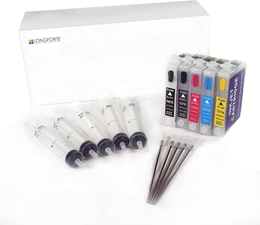 (T0711H-T0714) Refillable Empty Cartridges for Epson Stylus D120 (E5) Epson Stylus D120: Amazon 