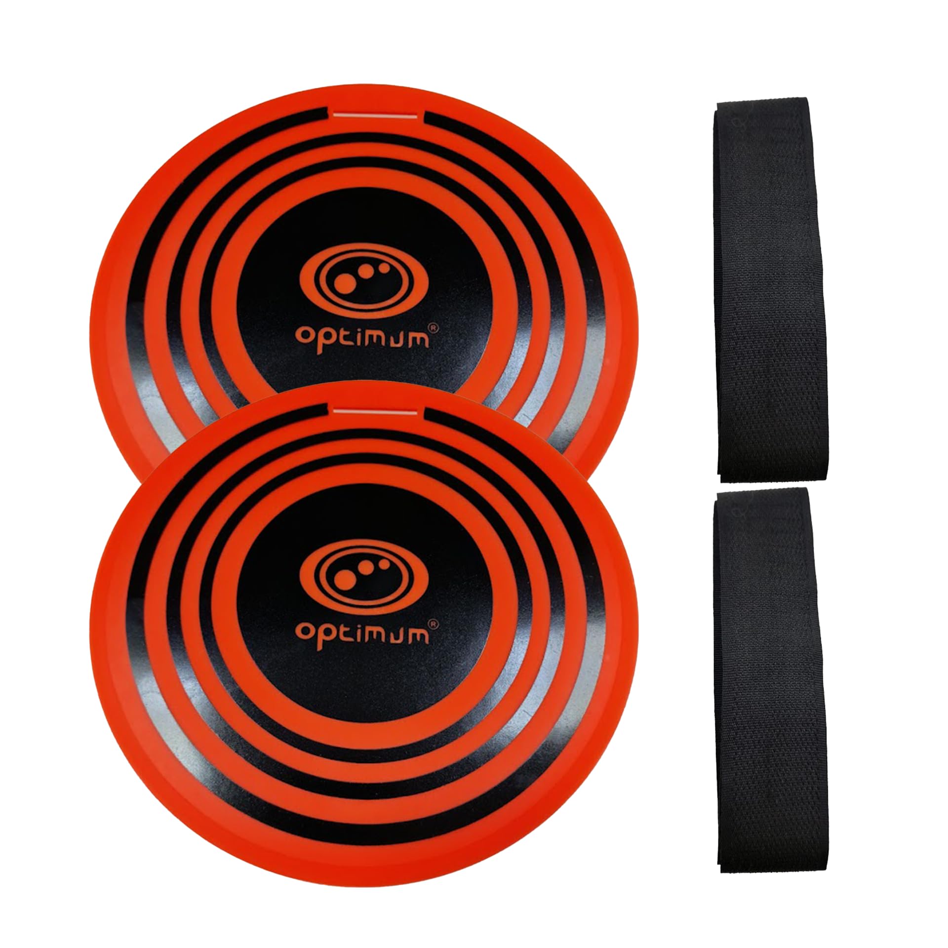 OPTIMUM FOOTBALL SOCCER HANGING TARGET x 2PCS, 9” DIAMETER BULLSEYE TARGET DESIGN FOR TOP BIN CORNER TARGET SHOOTING PRACTCE, MULTI SPORT