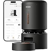 PETLIBRO Automatic Cat Feeder, 5G WiFi Automatic Dog Food Dispenser with Freshness Preservation, 5L Timed Pet Feeder with Low Food Sensor, Up to 10 Meals Per Day, Granary Black