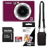 Canon Ivy Cliq+ Ruby Red Instant Camera Printer