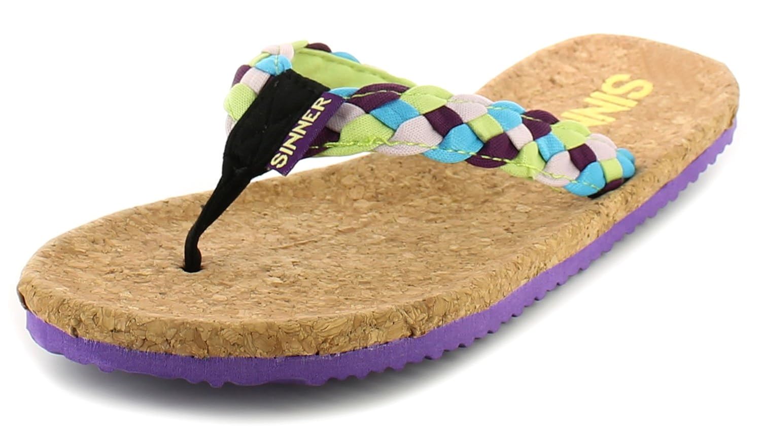 sinner cork flip flops