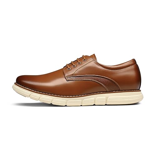 Bruno Marc Men's Crossflex Dress Sneakers Casual Oxford Formal Shoes,Size  11,Brown,GRANDPLAIN in Kenya | Whizz Oxfords