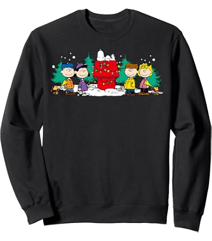 Amazon.com: Peanuts - Snoopy Charlie Brown Record Sweatshirt