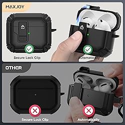 Maxjoy for AirPods 4 Case Cover 2024, AirPods 4th