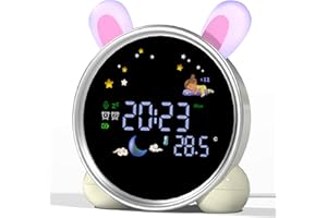 ANALOI OK to Wake Alarm Clock for Kids - Cute Kids Room Decor, Stay in Bed Clock for Kids and Sleep Training - Kids Alarm Clo