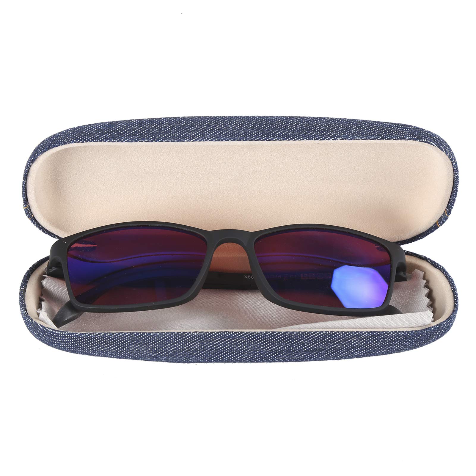 Leapiture Color Blind Glasses - Full Frame Color Blind Correction Glasses for Red-Green Blindness, Indoor and Outdoor Use, Includes Storage Case