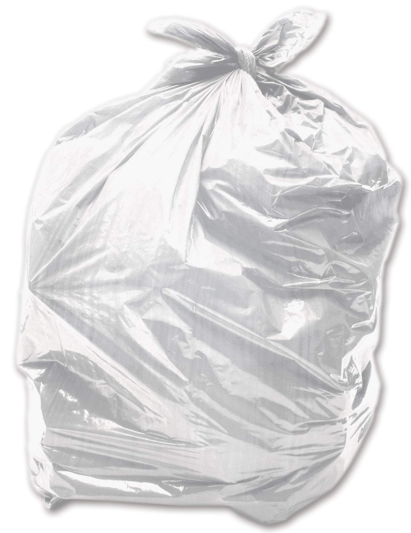 100 x White 90L Medium-Duty (28 Micron / 112 Gauge) Alina Coloured Refuse Sack / Polythene Dustbin Liner / Plastic Bin Bag / 90 Litre White Garbage Bag (100 Sacks)