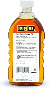 Rustins Raw Linseed Oil 500ml view 2