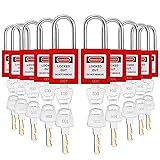 WUWEOT 10 Pack Lockout Tagout Locks, Keyed