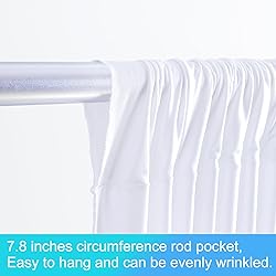 8 Panels White Backdrop Curtains for Wedding Party