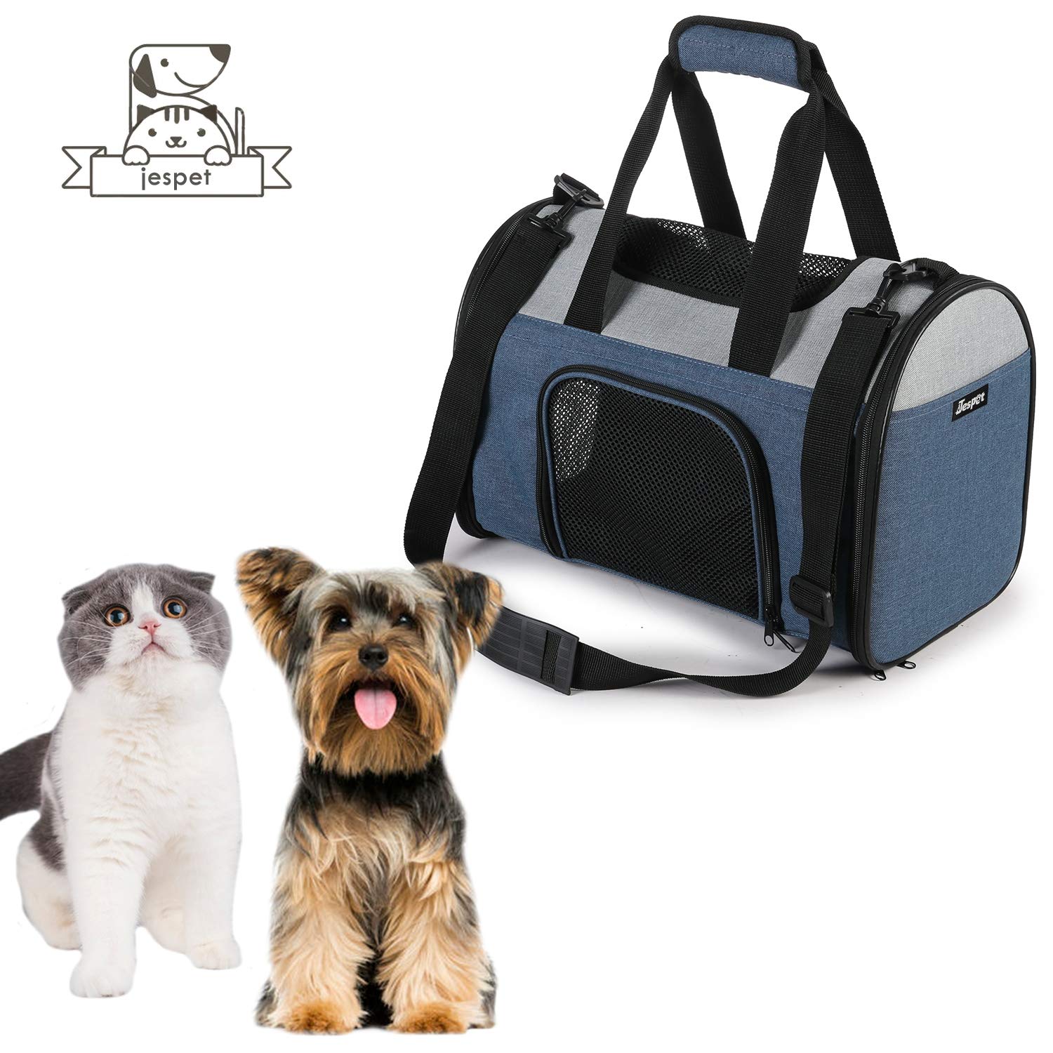 JESPET Soft Pet Carrier for Small Dogs, Cats, Puppy, Airline Approved Pet eBay