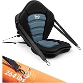 Trymaker Kayak Seats with Back Support, Thick Paddle Board Seat | 1.97"Thick Cushion, High-Back Support, Large Storage Bag, Ergonomic Design, Fit for Most Kayak &amp; SUP Fishing