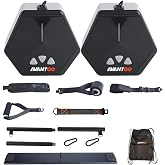 AVANTGO Portable Home Gym, Multifunctional Cable Fitness Machine, Resistance Adjustable Functional Trainer, App &amp; Bluetooth Connection, Full Body Workouts, Fitness Anywhere, Gray