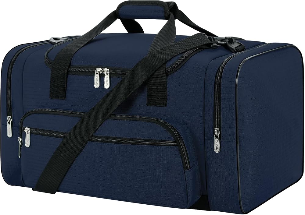 ZYZ ZZY Gym Duffle Bag 40L Duffle with Shoulder Strap Navy Blue