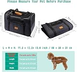 Morpilot Airline Approved Cat Small Dog Carrier Soft-Sided Travel Carrier Grey view 5