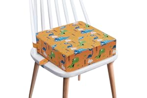 YEROLY Toddler Booster Seat for Dining Table - 4in Cushion, Portable Booster for Baby, Adjustable Kids Chair Height, Washable Seat Pad Mat