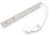 PRO ELEC PELB1709 6 Gang 13A Extension Lead 0.5m White Power Cable view 6