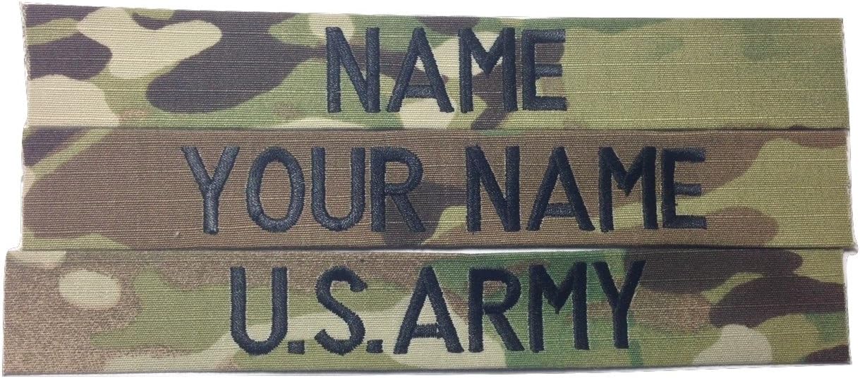 3 Pieces Multicam OCP Name Tape or Army Tape, with Hook Fastener