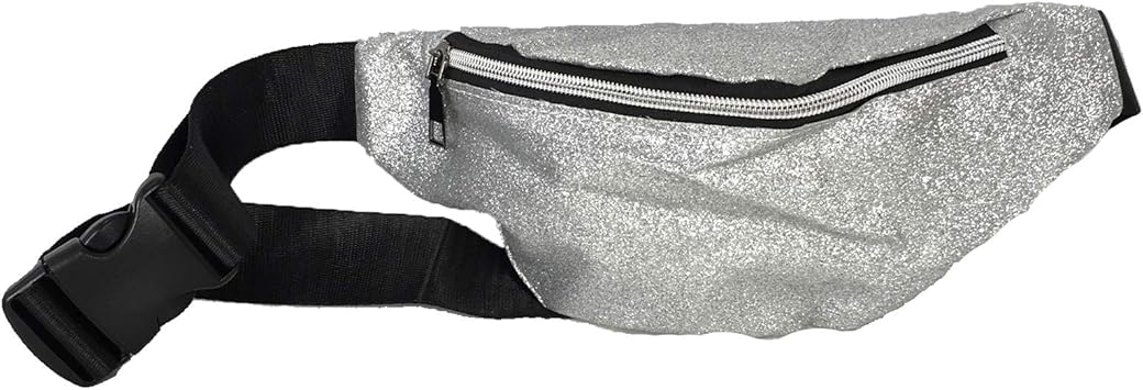 silver fanny pack amazon
