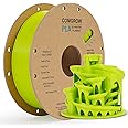 Comgrow PLA 3D Printer Filament, 3D Printer PLA Filament 1.75mm, Dimensional Accuracy +/- 0.02 mm, 1KG Spool PLA Lemon Green