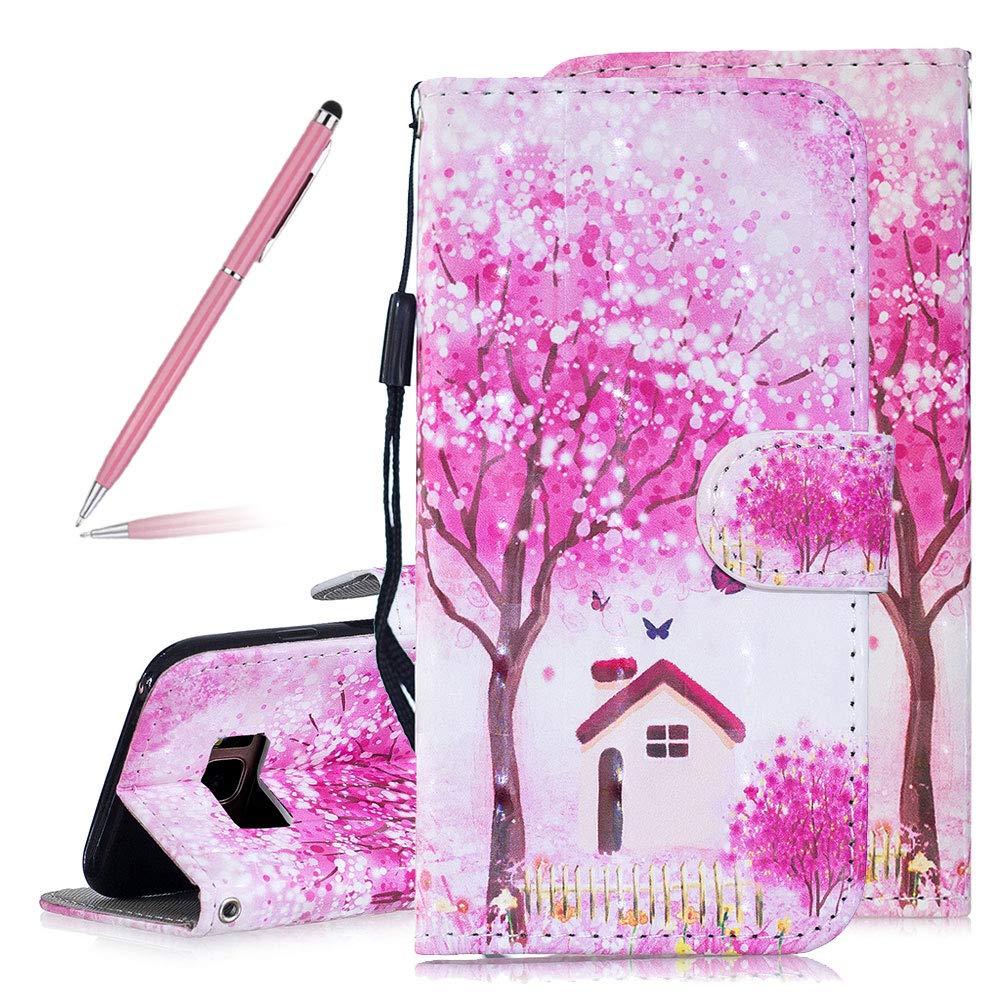 Skyxd Stylish 3d Art Tree House Painted Wallet Case For Amazon Co