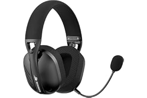 Havit Fone de Ouvido Headset Gamer Fuxi-H3 Black Com Fio e Sem Fio, Wireless 2,4GHz, Bluetooth, Cabo USB-C
