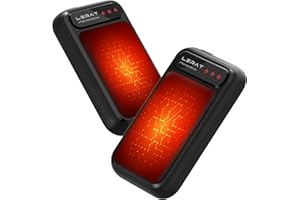 LERAT Hand Warmers Rechargeable 2 Pack, Electric Hand Warmers, Fast Heating, Portable Pocket Heater, 2 in 1 Quick Charge Hand Warmer for Outdoor Indoor, Warmer Gift for Christmas, Golf, Camping