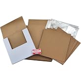 Vinyl Record White LP Shipping Boxes Set 12.6" x 12.6" x 1" Record Mailers Corrugated Cardboard Boxes Album Paper Box (5)