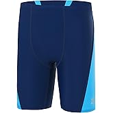Roadbox Boys Swim Jammers, Quick Dry Youth Competitive Swimsuit, UPF 50+ Bathing Kids Athletic Compression Swimming Shorts
