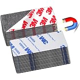 A+B Paired Adhesive Magnetic Tape, Precut (3 in x 1 in, 16 Pack/ 8 Pairs) Flexible AB Magnets Strips for DIY Closure Craftings, a b Magnet Match to Use