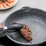 Navani 9-inch Silicone Tongs Cooking Air Fryer Salad Grilling BBQ Stainless view 7