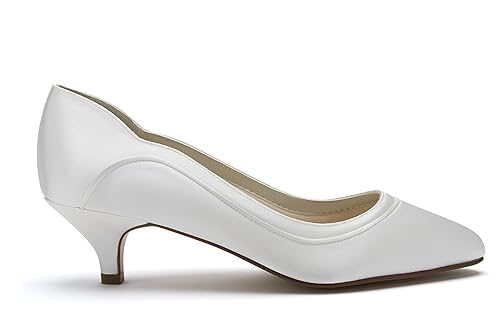 ivory satin court shoes uk