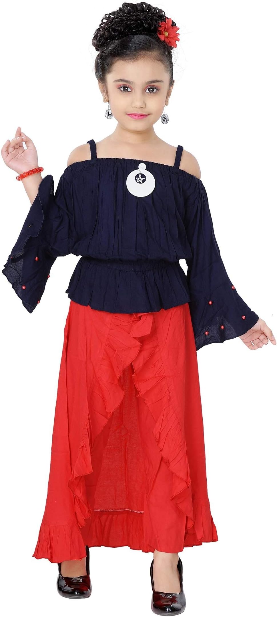 Arshia Fashions Top and Stylish Skirt Set